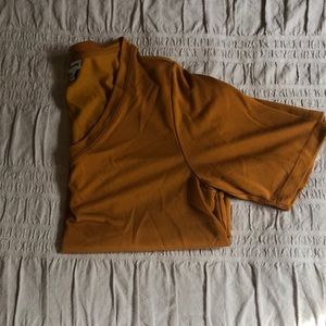 Frank and Oak Mustard V-neck